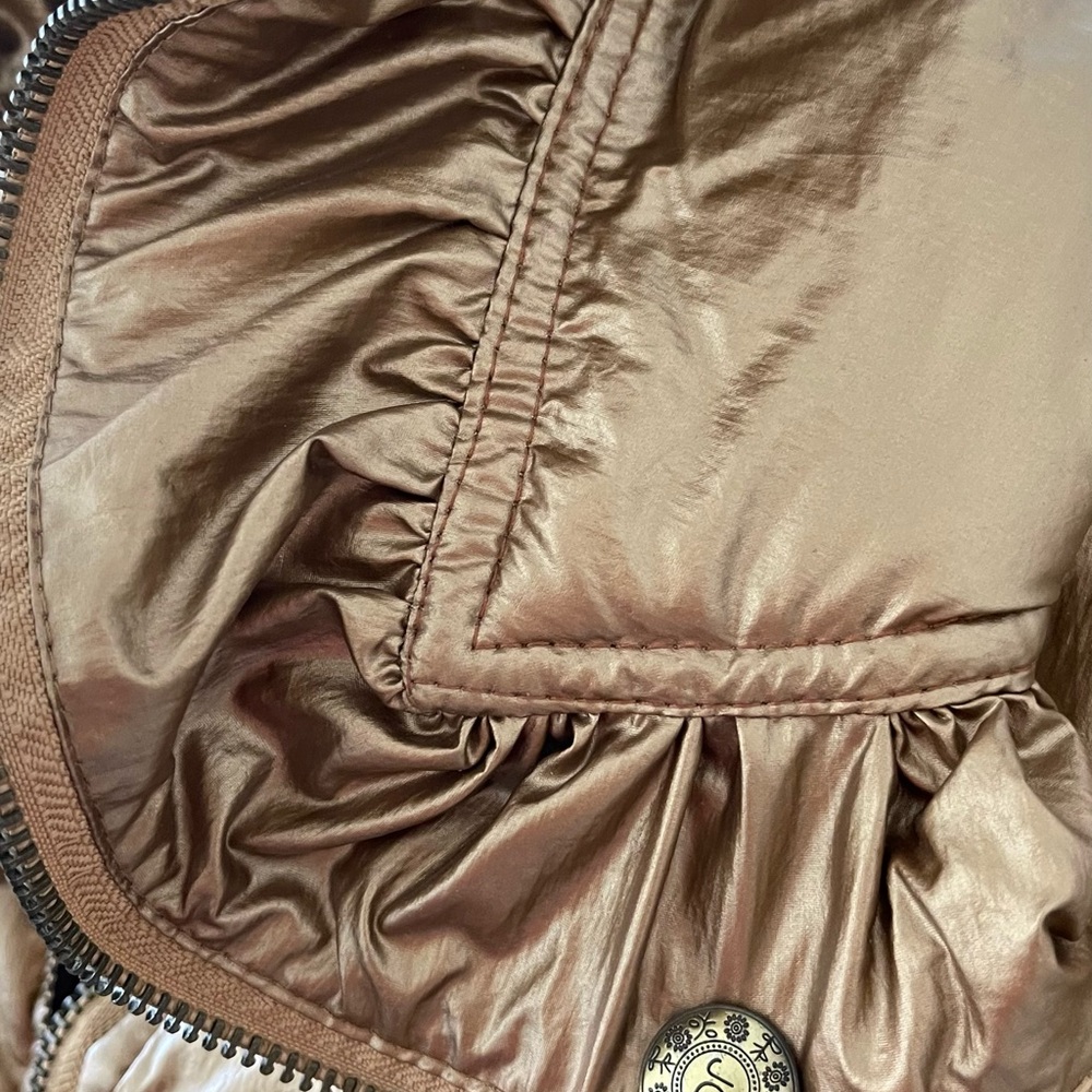 Just Cavalli Gold Puffer Jacket - Picture 8 of 16